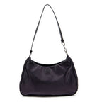 Shoulder Bag Small Hobo Purple Nylon Canvas