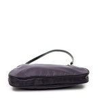 Shoulder Bag Small Hobo Purple Nylon Canvas