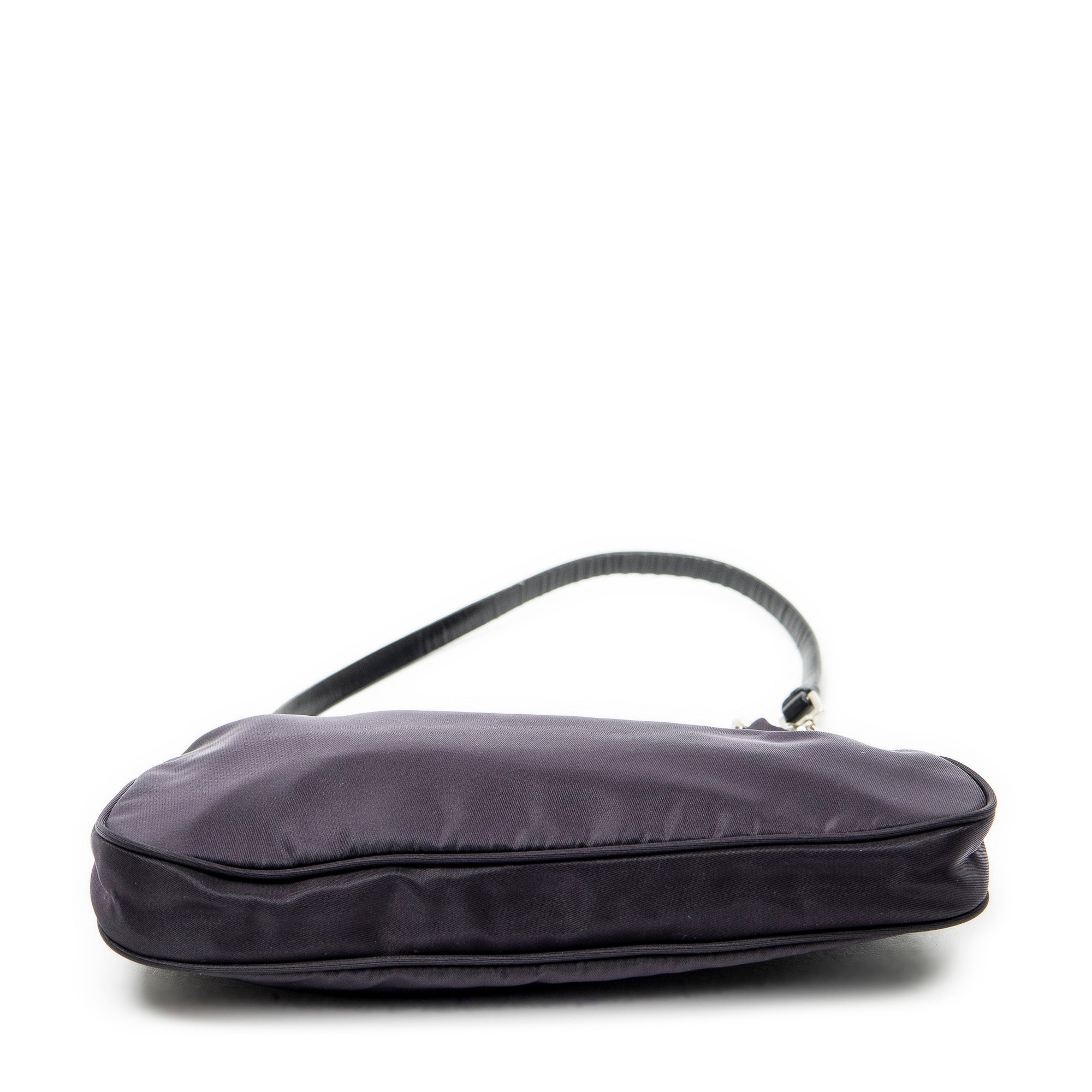 Shoulder Bag Small Hobo Purple Nylon Canvas
