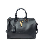 Shoulder Bag Small Classic Y Cabas Black Calfskin Leather