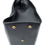 Shoulder Bag Small Classic Y Cabas Black Calfskin Leather
