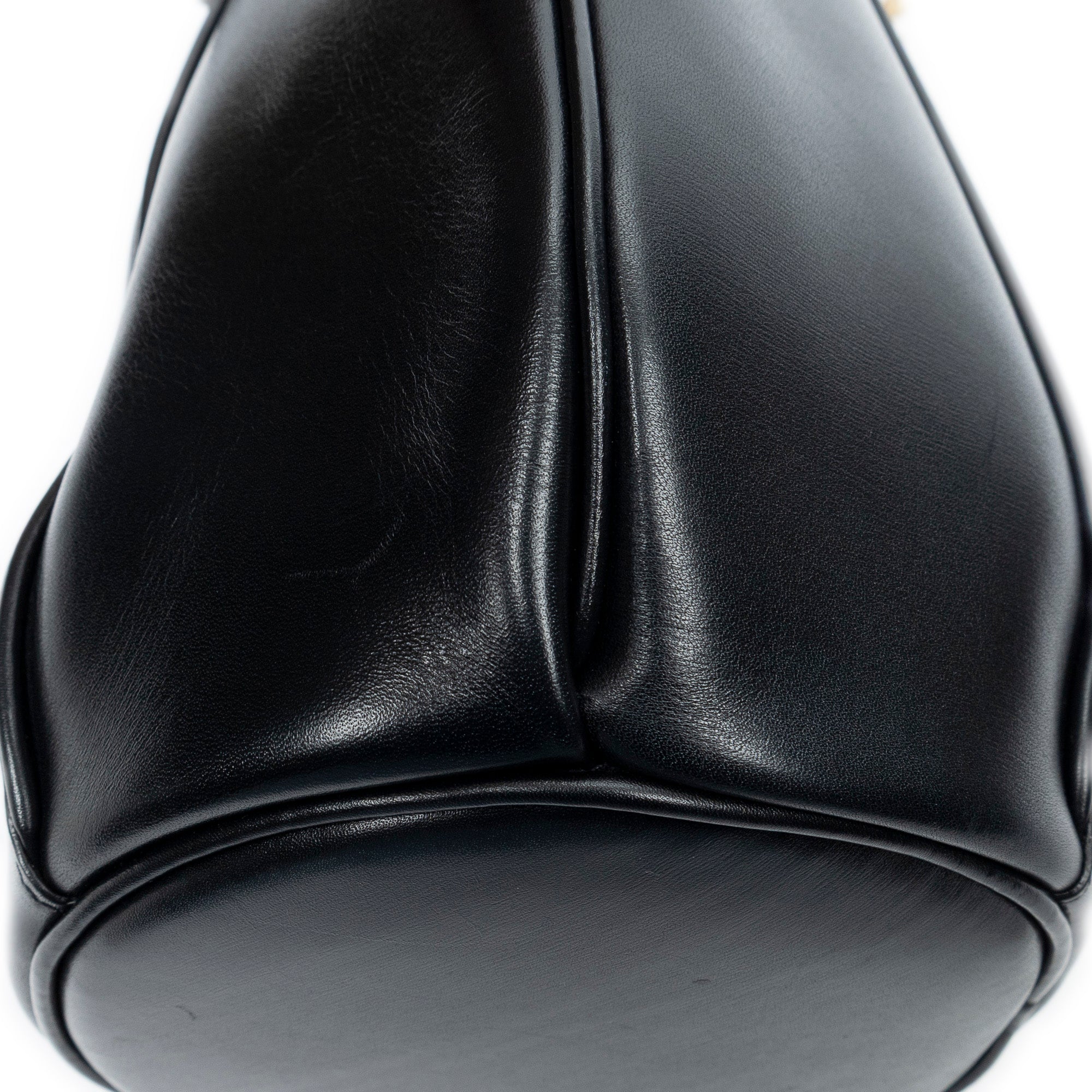 Shoulder Bag Small Talitha Bucket Bag Black Calfskin Leather
