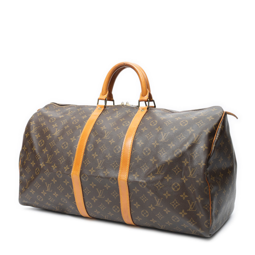 Travel Bag Keepall 60 Brown Monogram Canvas