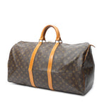 Travel Bag Keepall 60 Brown Monogram Canvas