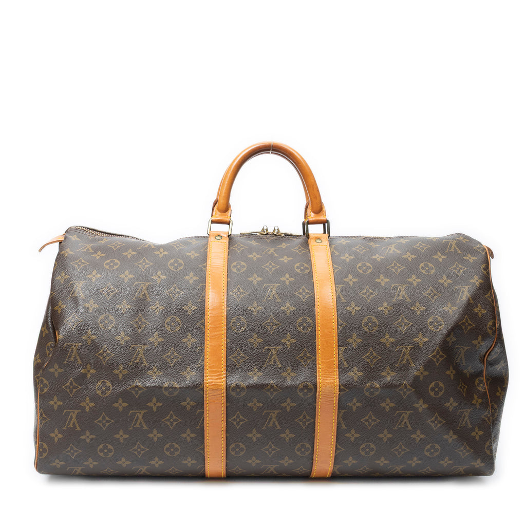 Travel Bag Keepall 60 Brown Monogram Canvas