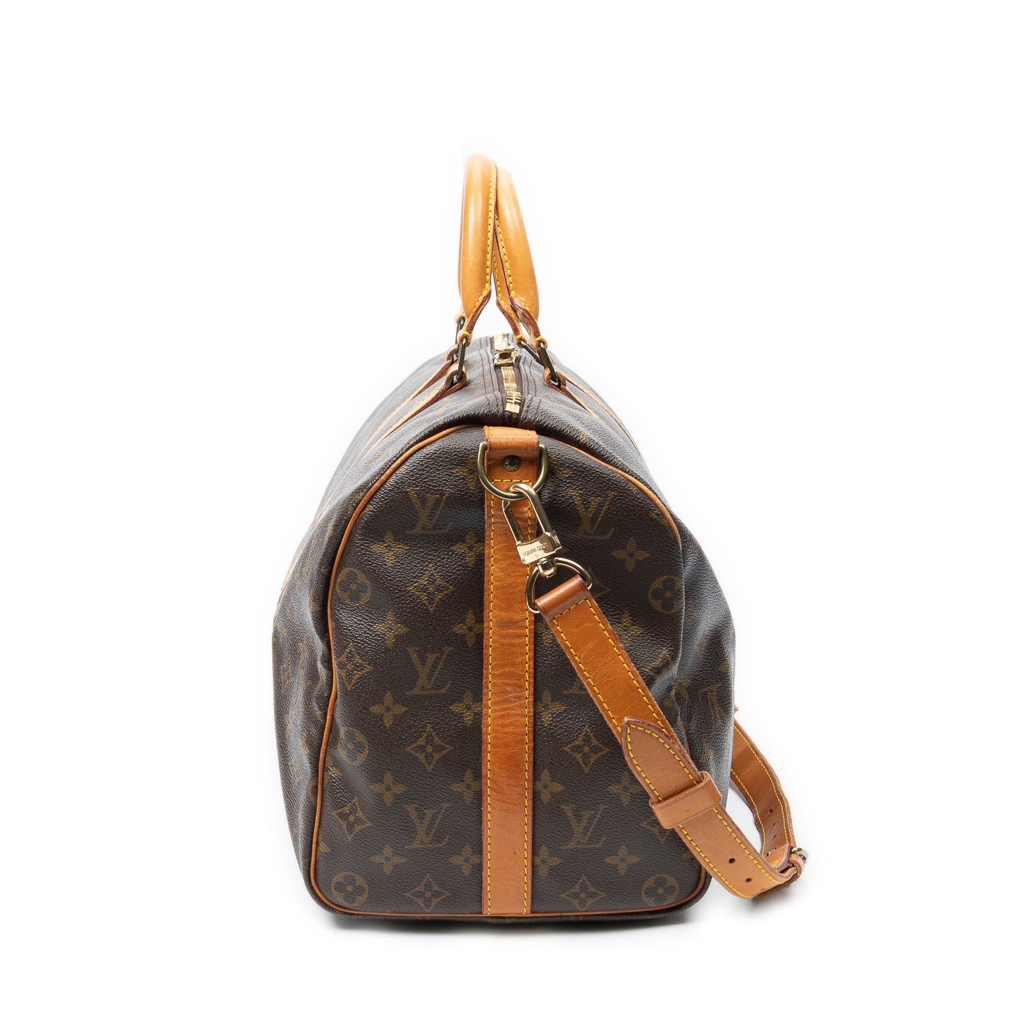 Travel Bag Keepall Bandouliere 45 Brown Monogram Canvas