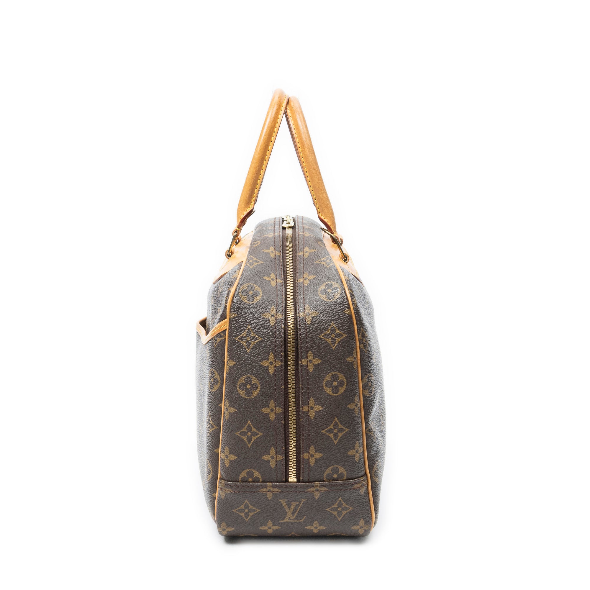 Handbag Deauville Brown Monogram Canvas