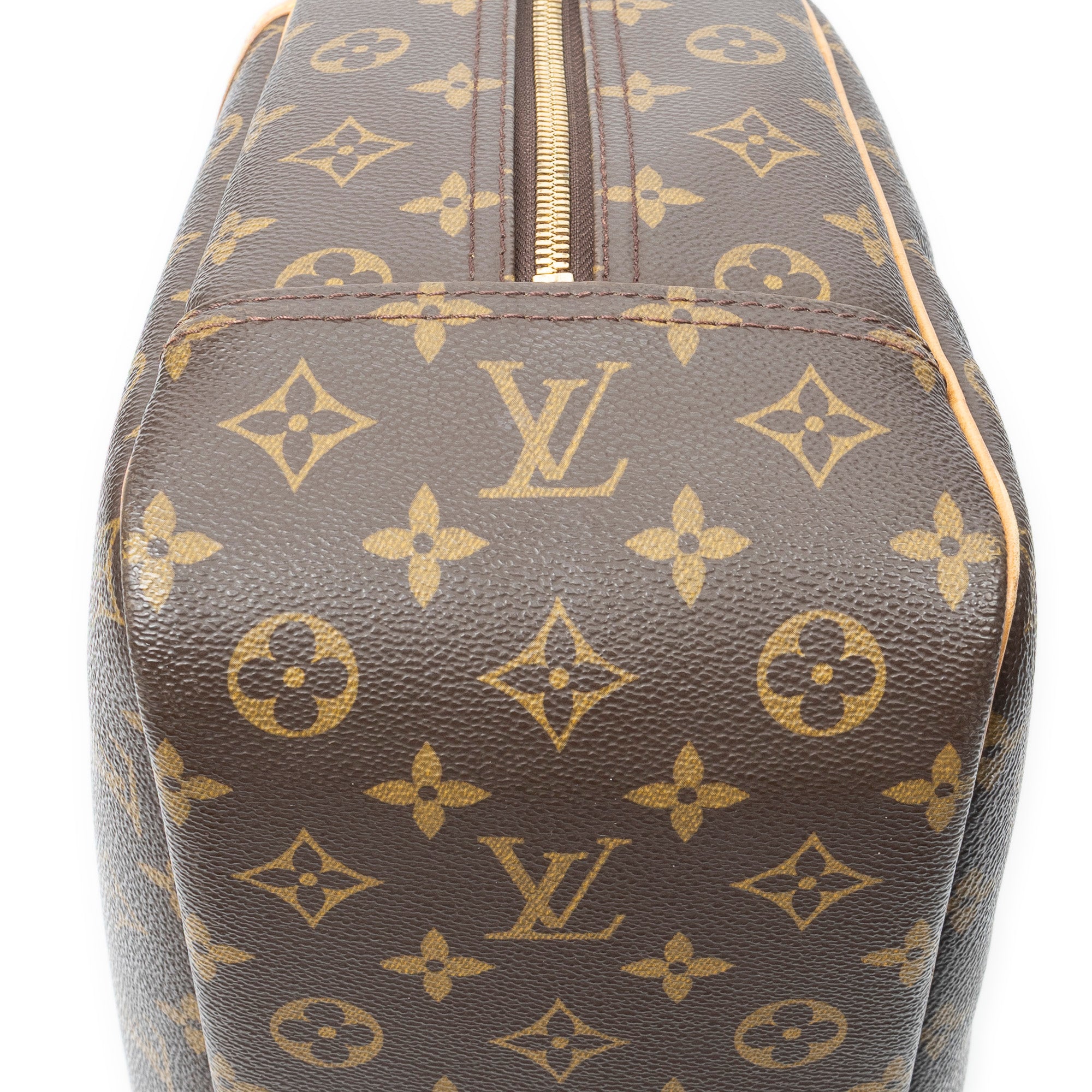 Handbag Deauville Brown Monogram Canvas