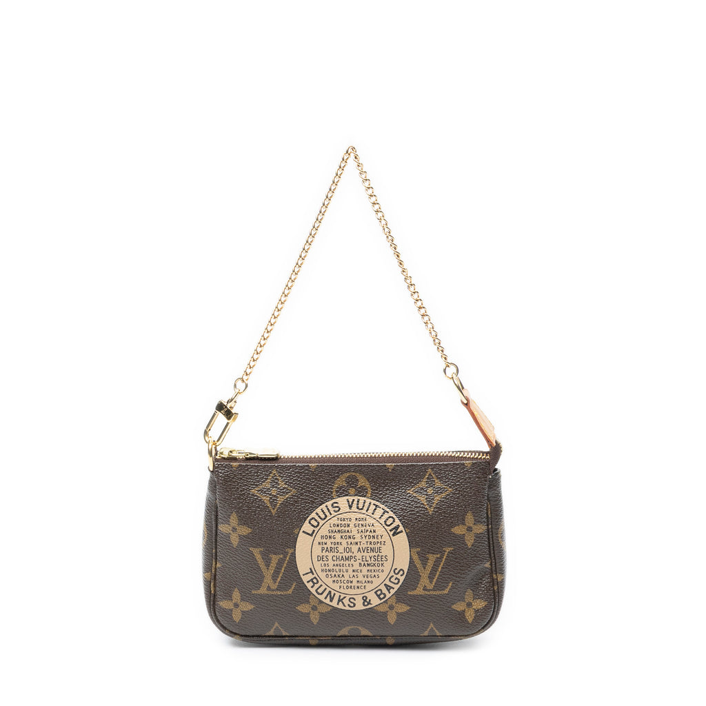 Pouch Mini Pochette Accessoires Brown Monogram Canvas