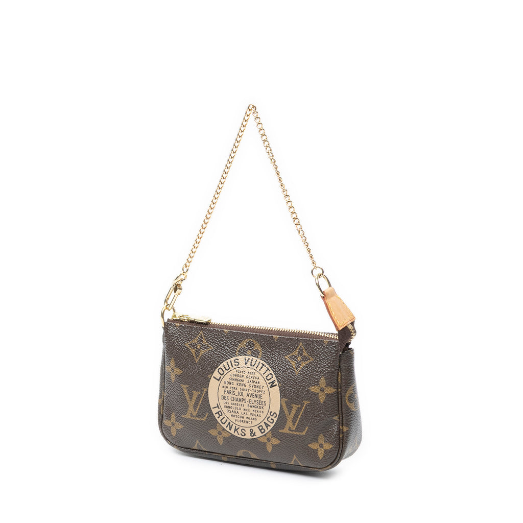 Pouch Mini Pochette Accessoires Brown Monogram Canvas