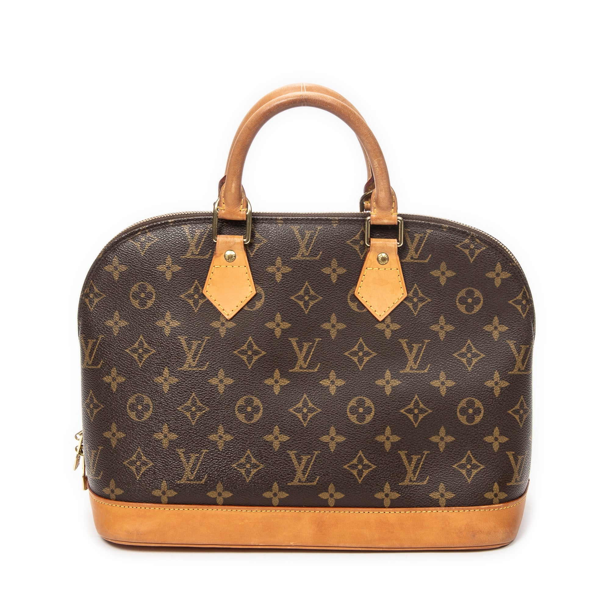 Handbag Alma PM Brown Monogram Canvas