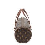 Handbag Papillon 26 Brown Monogram Canvas