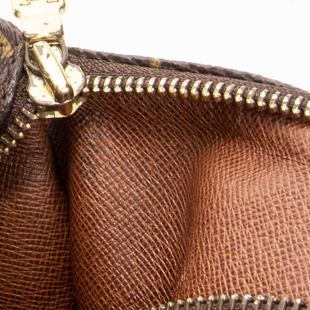 Handbag Papillon 30 Brown Monogram Canvas