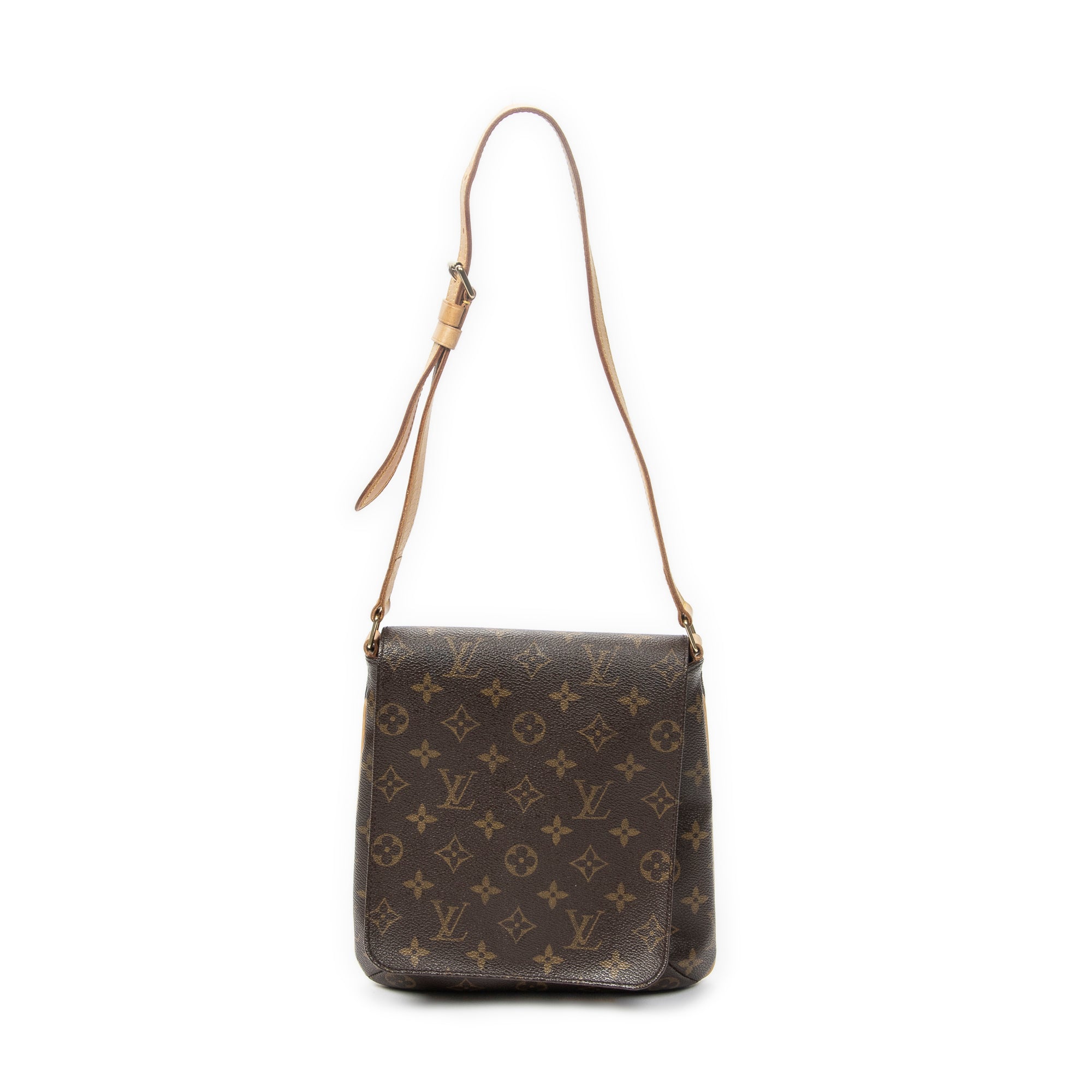 Shoulder Bag Musette Salsa Brown Monogram Canvas