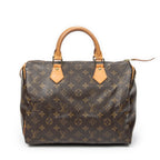 Handbag Speedy 30 Brown Monogram Canvas