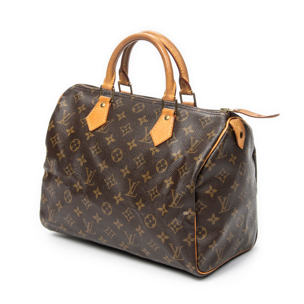 Handbag Speedy 30 Brown Monogram Canvas