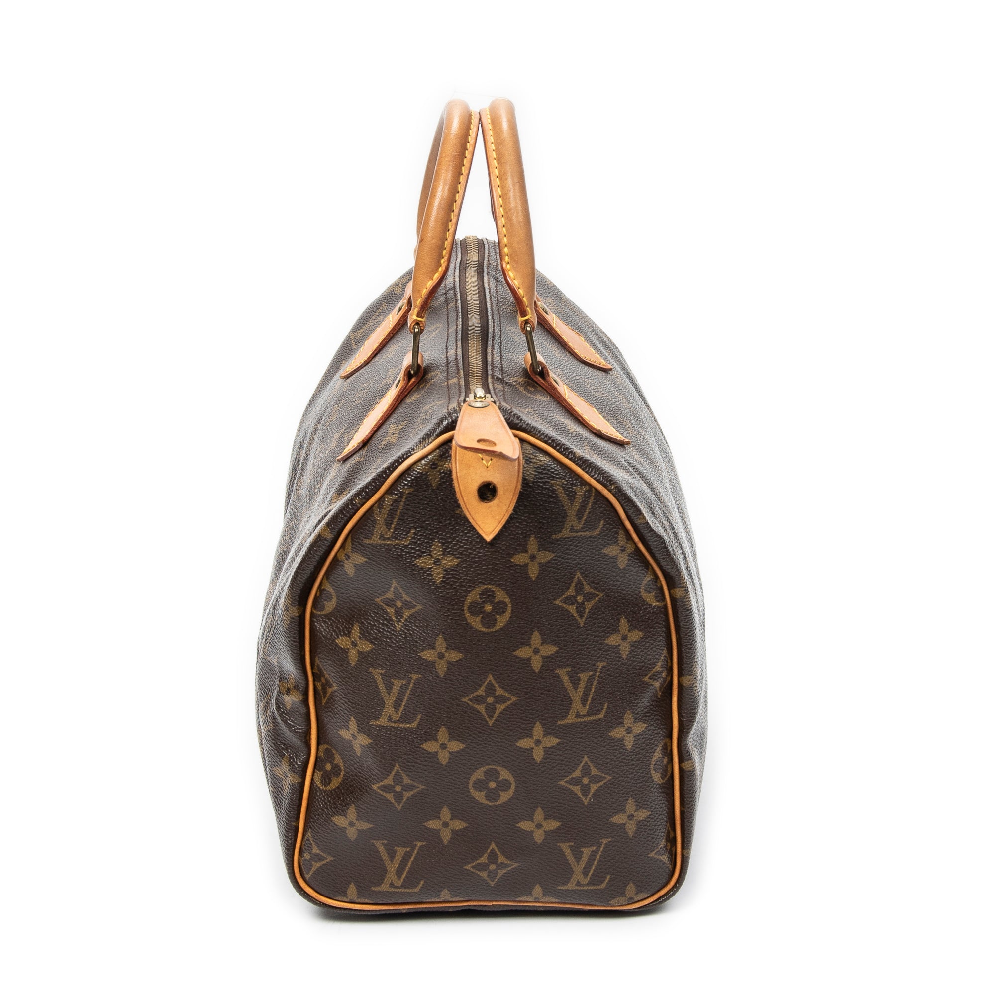 Handbag Speedy 30 Brown Monogram Canvas