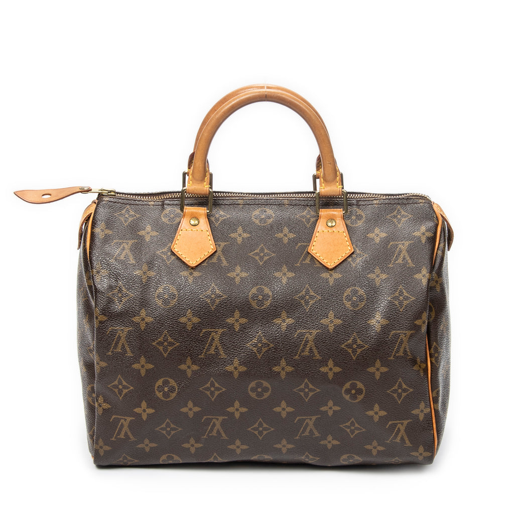 Handbag Speedy 30 Brown Monogram Canvas