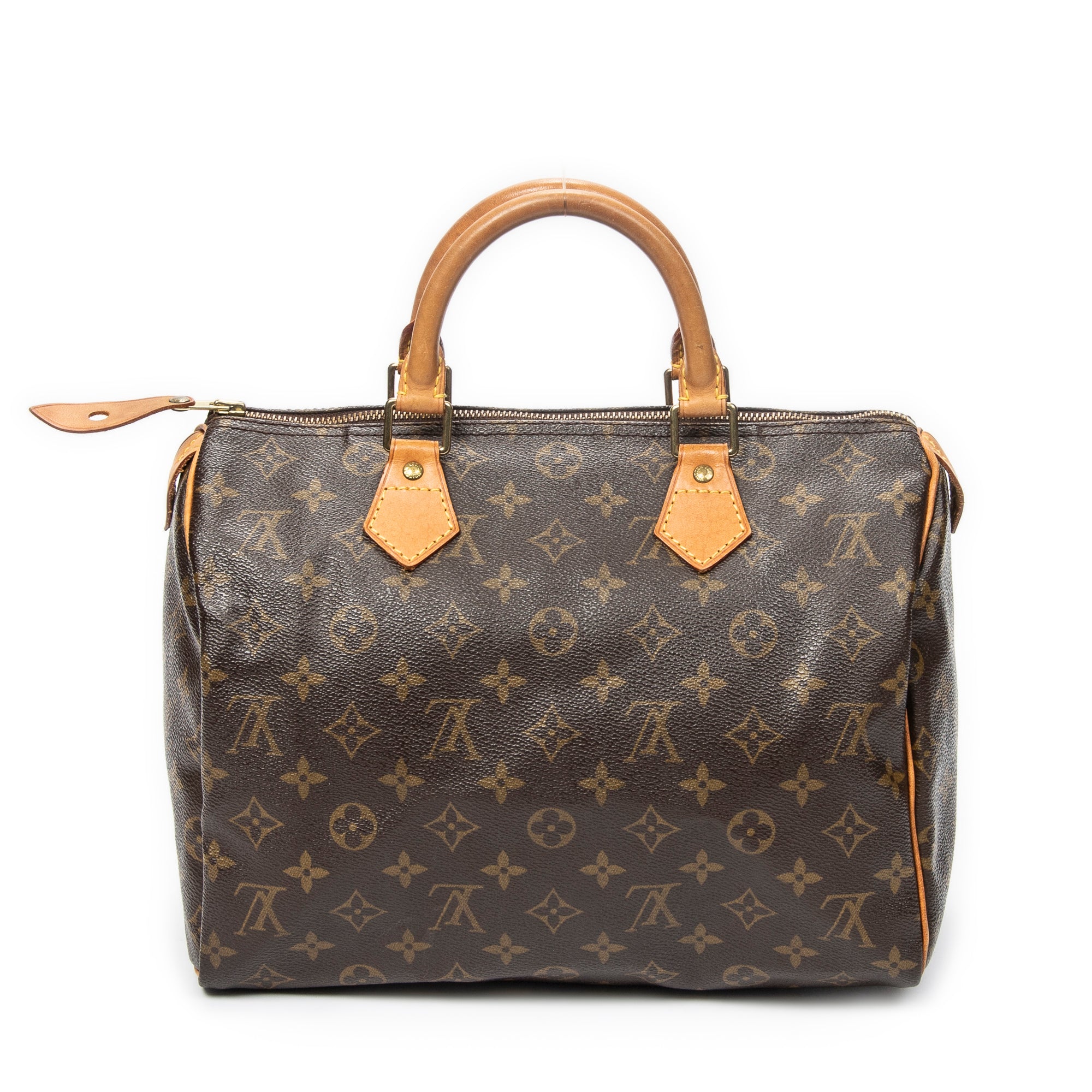 Handbag Speedy 30 Brown Monogram Canvas