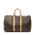 Travel Bag Keepall 45 Brown Monogram Canvas