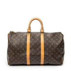 Travel Bag Keepall 45 Brown Monogram Canvas