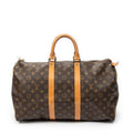 Travel Bag Keepall 45 Brown Monogram Canvas
