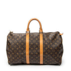 Travel Bag Keepall 45 Brown Monogram Canvas