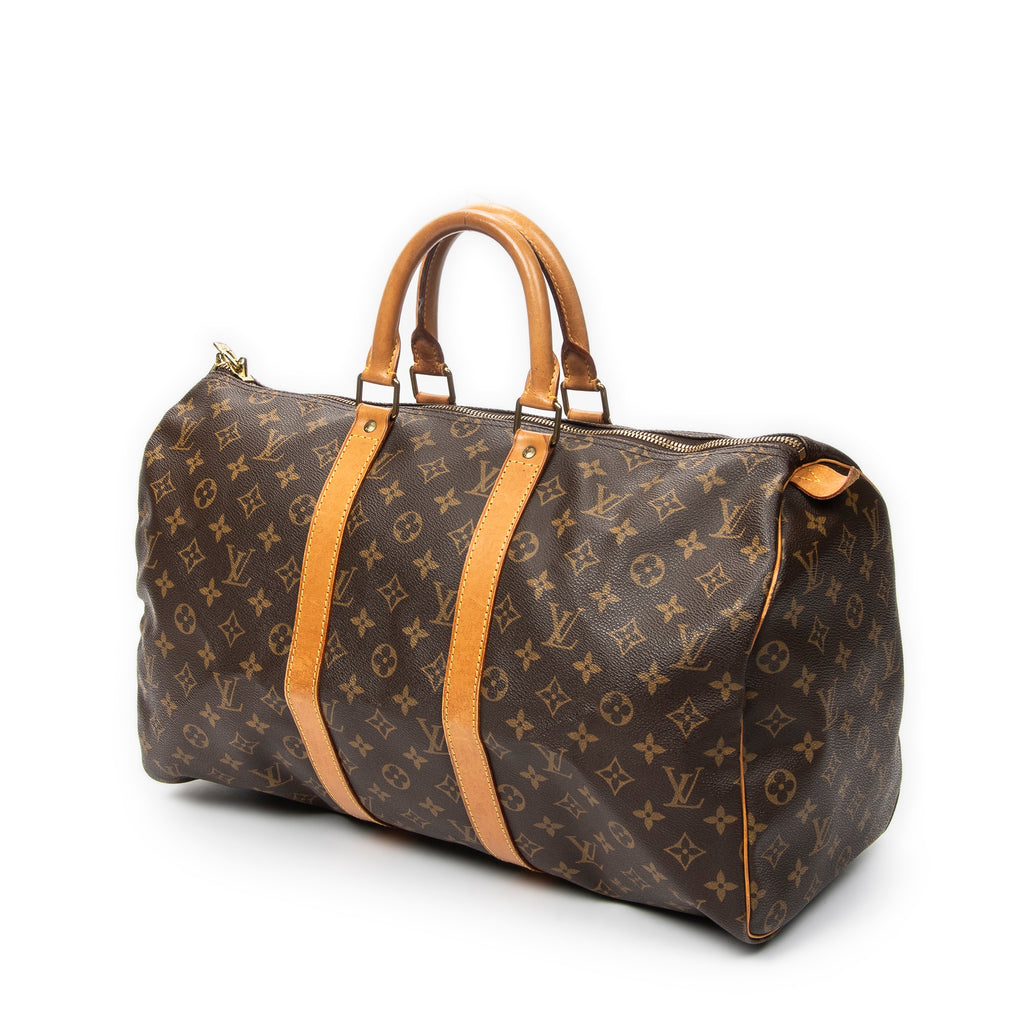 Travel Bag Keepall 45 Brown Monogram Canvas