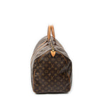 Travel Bag Keepall 55 Brown Monogram Canvas