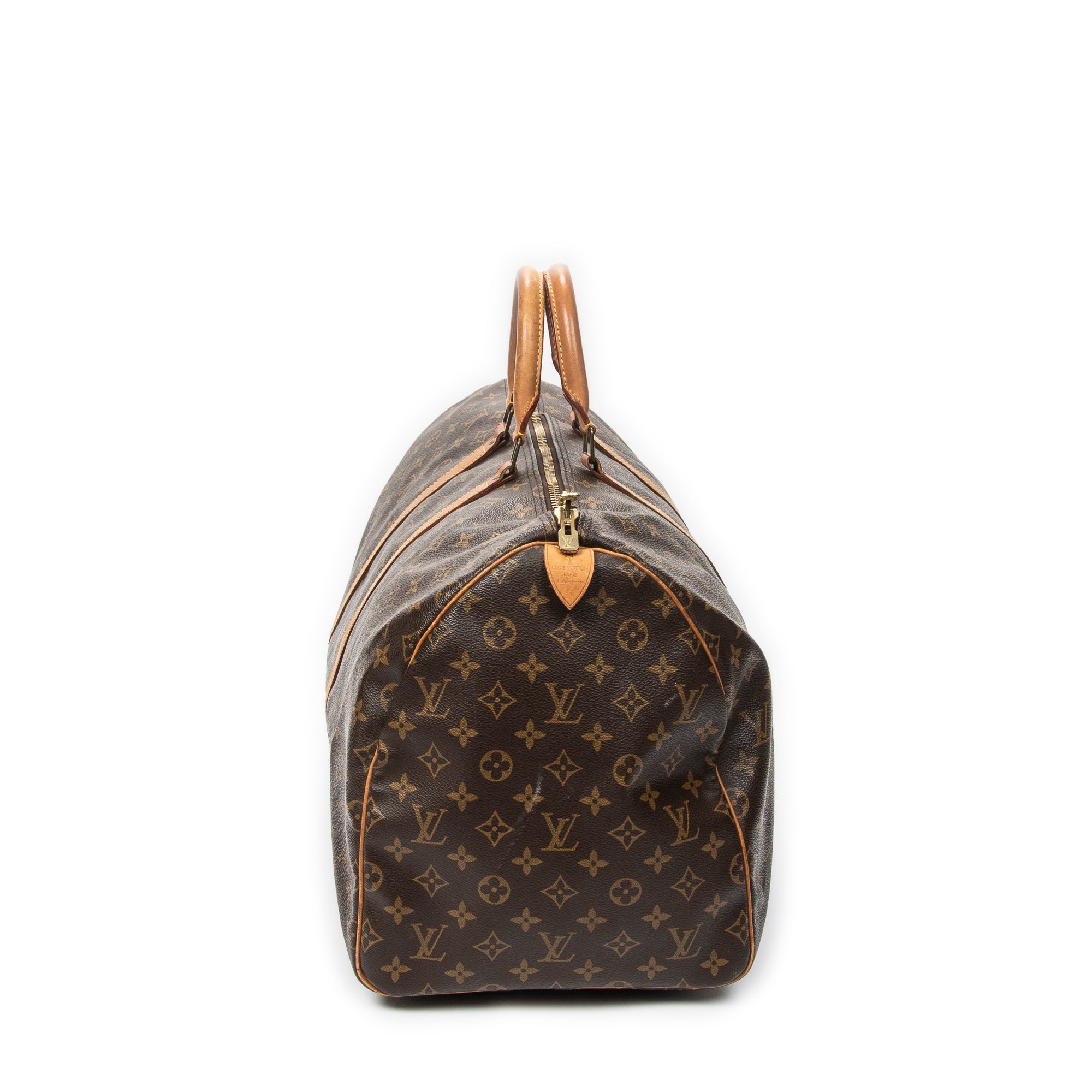 Travel Bag Keepall 55 Brown Monogram Canvas