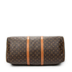Travel Bag Keepall 55 Brown Monogram Canvas