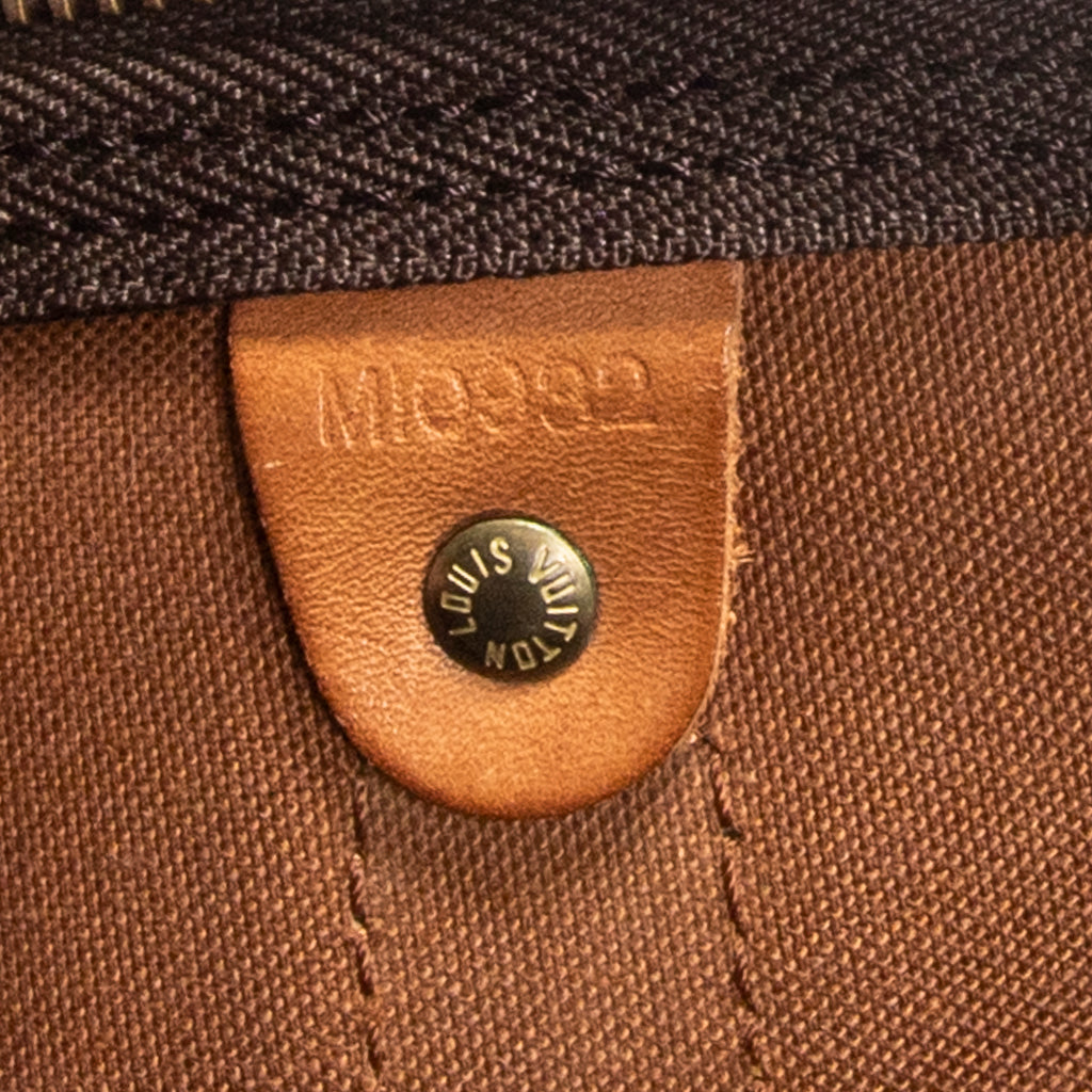 Travel Bag Keepall 55 Brown Monogram Canvas