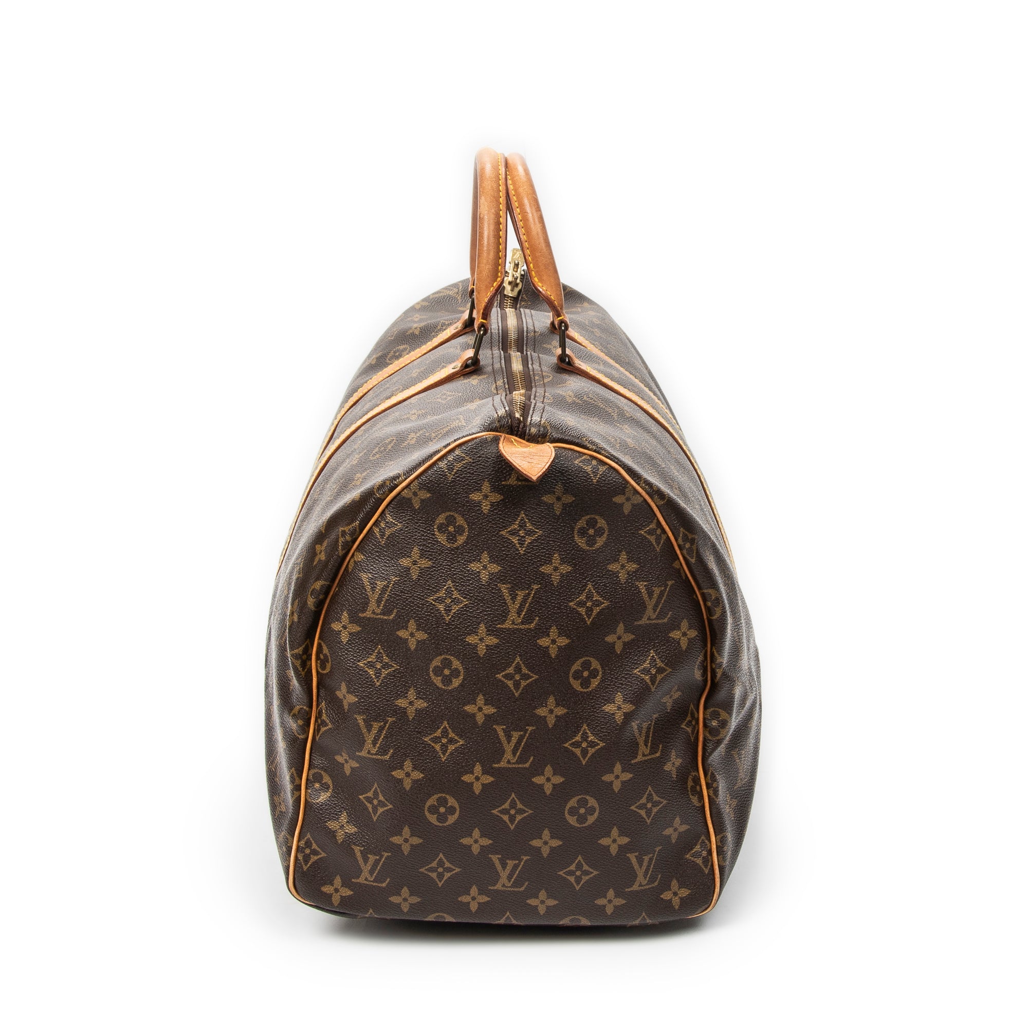 Travel Bag Keepall 55 Brown Monogram Canvas