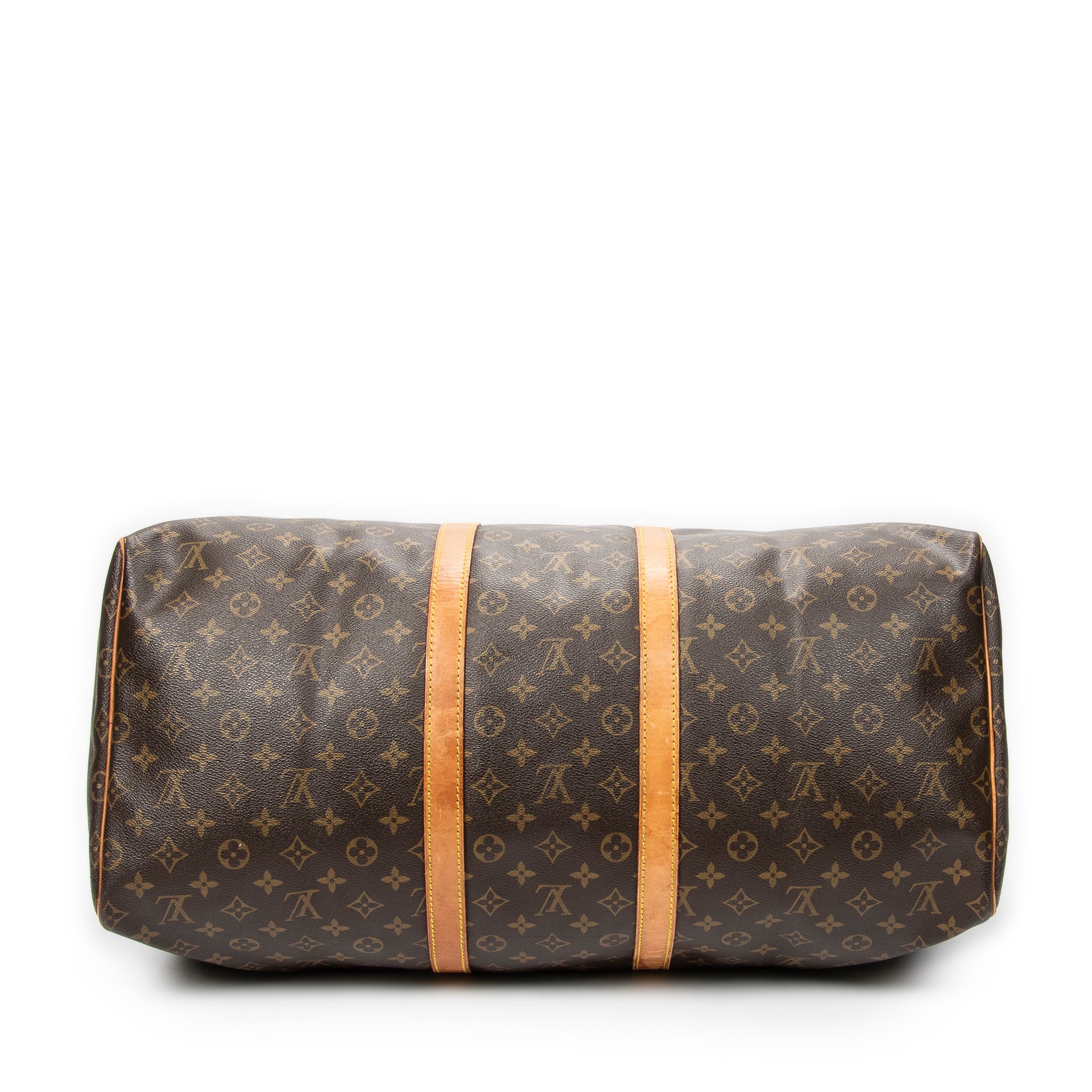 Travel Bag Keepall 55 Brown Monogram Canvas