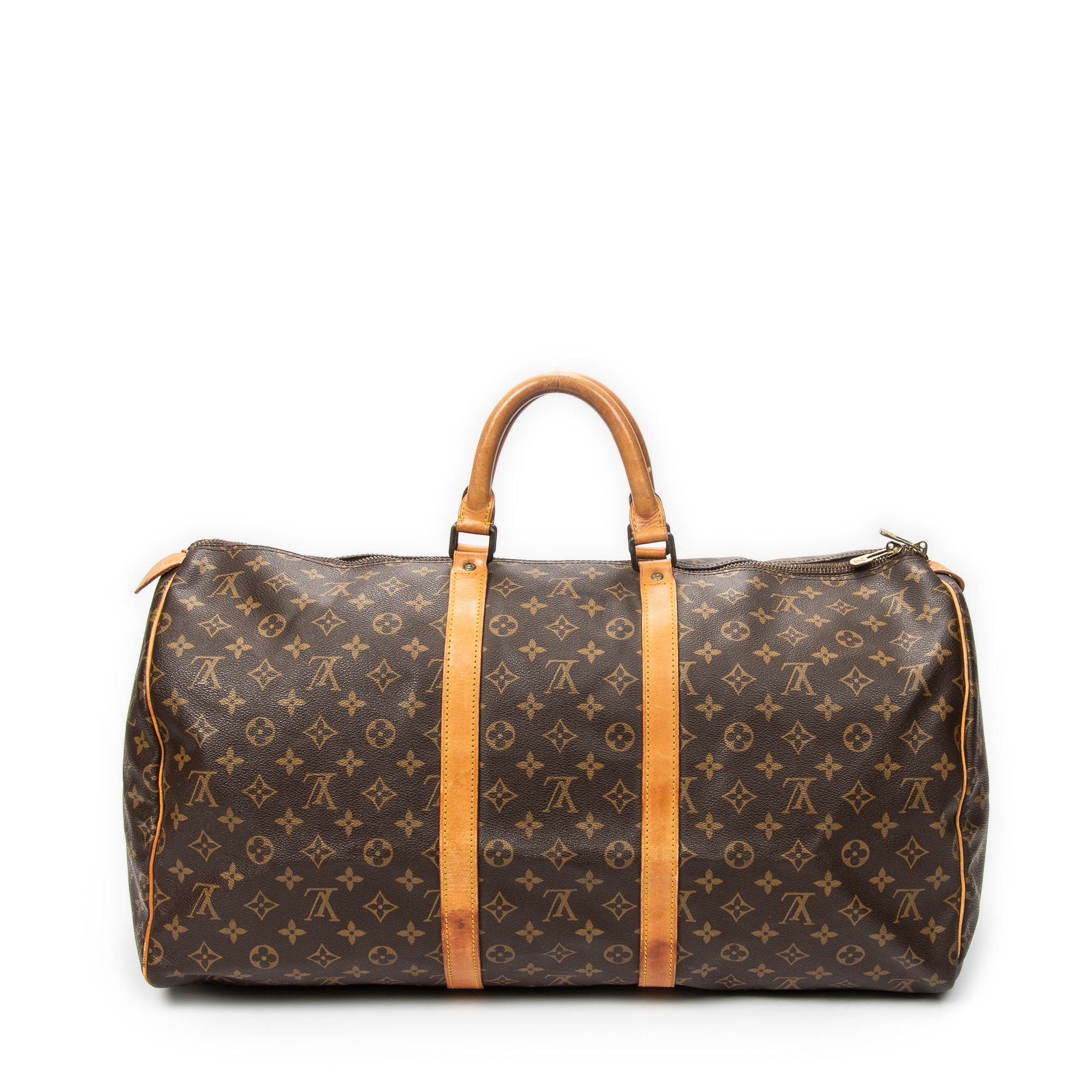 Travel Bag Keepall 55 Brown Monogram Canvas