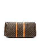 Travel Bag Keepall 55 Brown Monogram Canvas