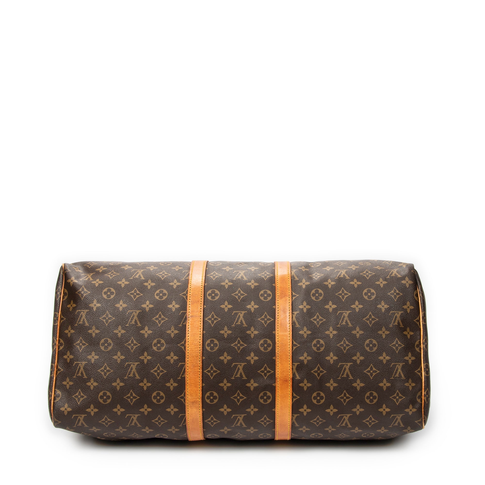 Travel Bag Keepall 55 Brown Monogram Canvas