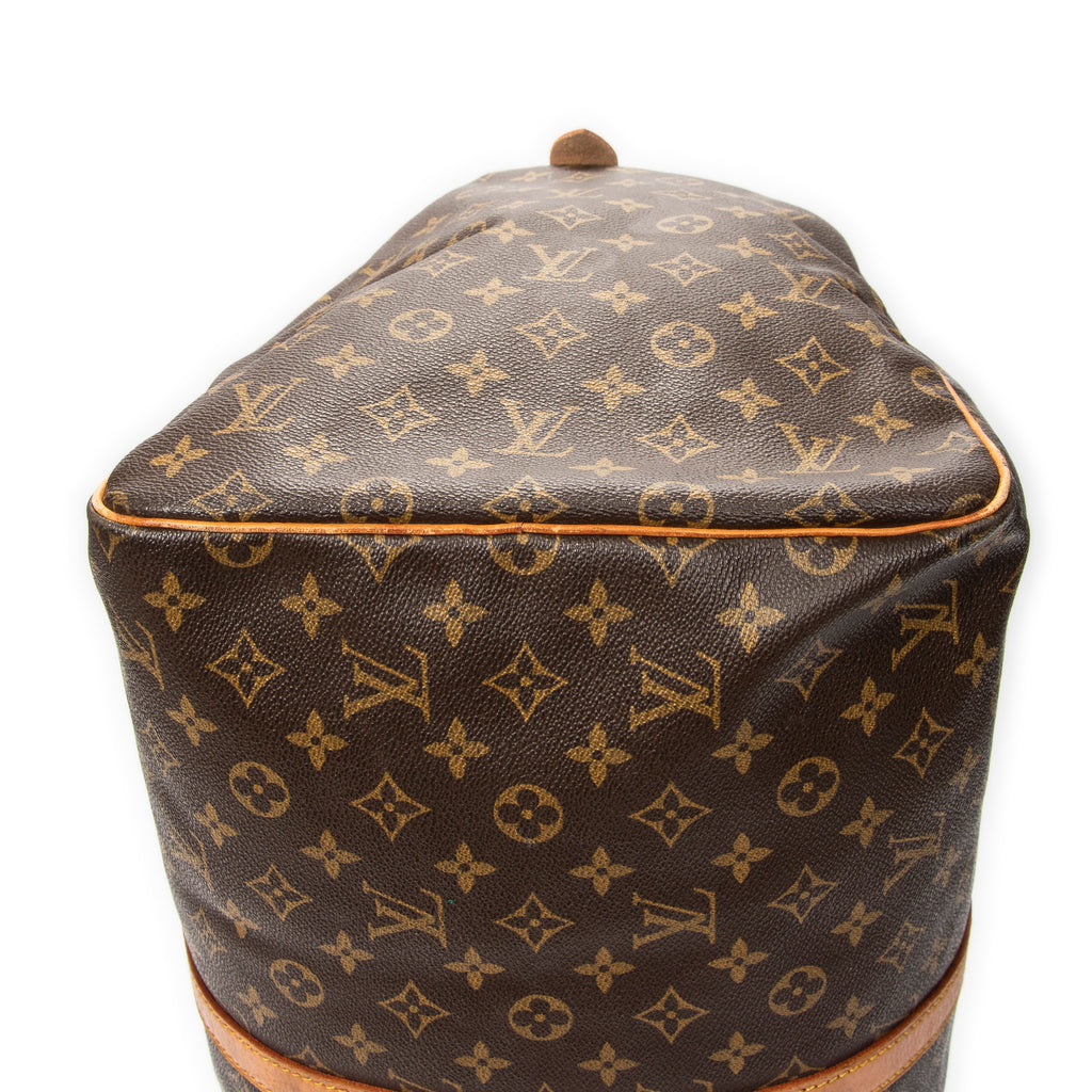 Travel Bag Keepall 55 Brown Monogram Canvas
