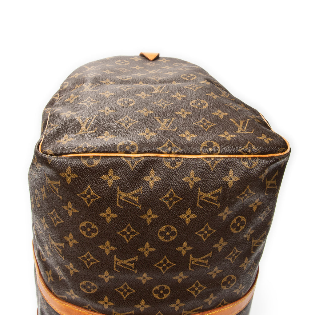 Travel Bag Keepall 55 Brown Monogram Canvas