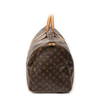 Travel Bag Keepall 55 Brown Monogram Canvas