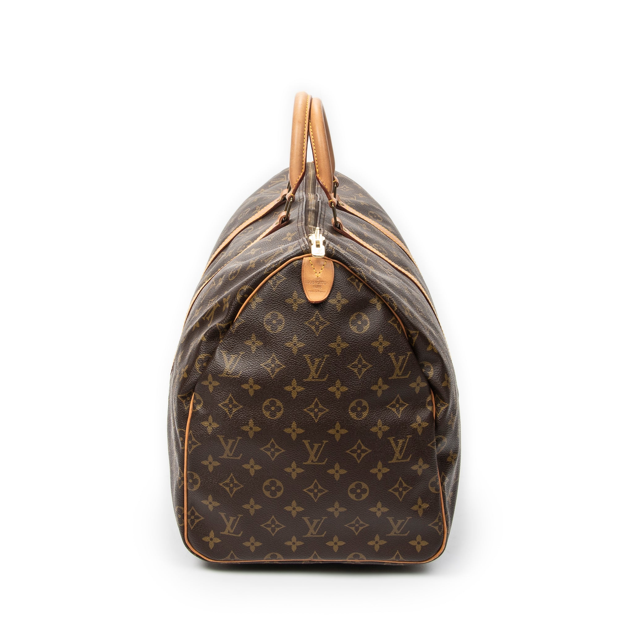 Travel Bag Keepall 55 Brown Monogram Canvas