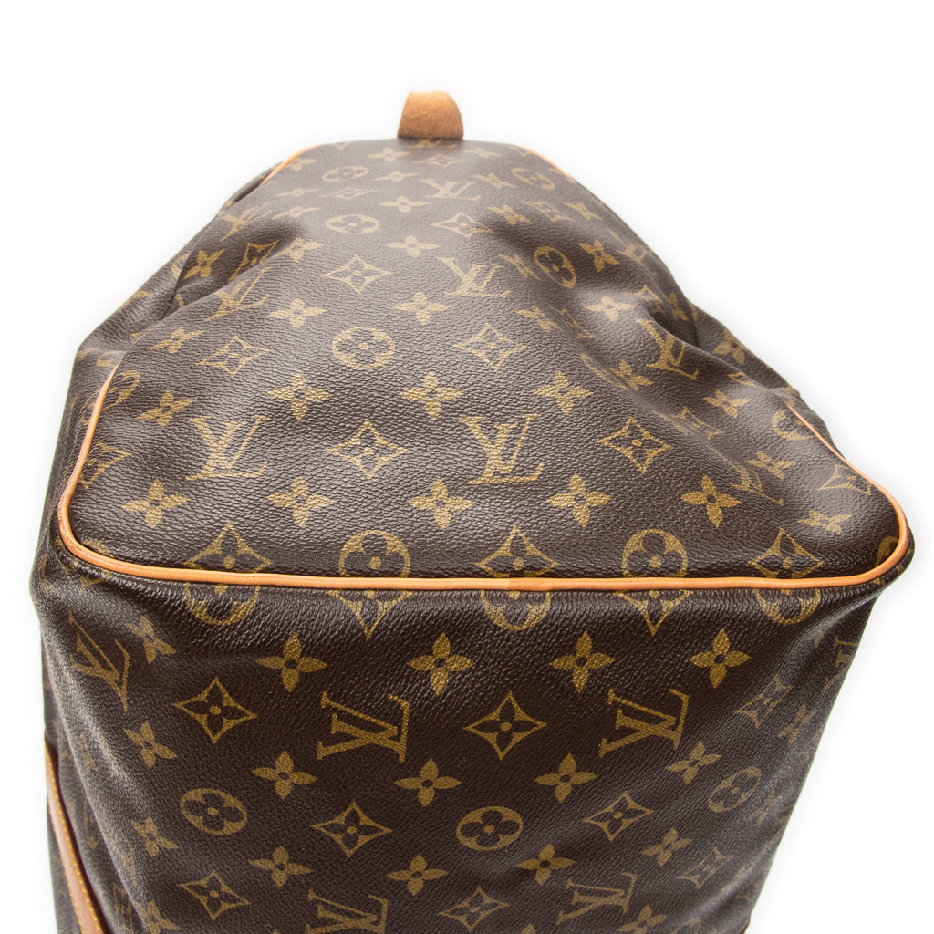 Travel Bag Keepall 55 Brown Monogram Canvas