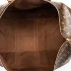 Travel Bag Keepall 55 Brown Monogram Canvas