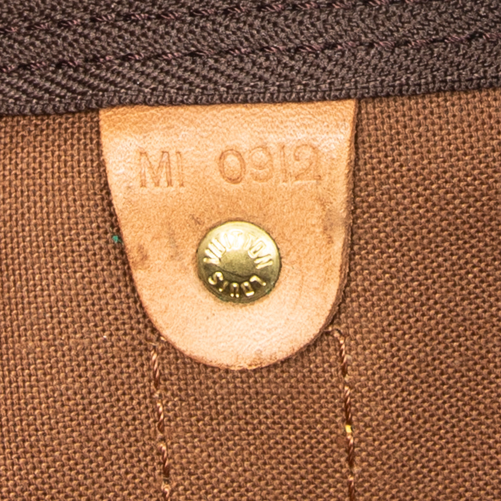 Travel Bag Keepall 55 Brown Monogram Canvas