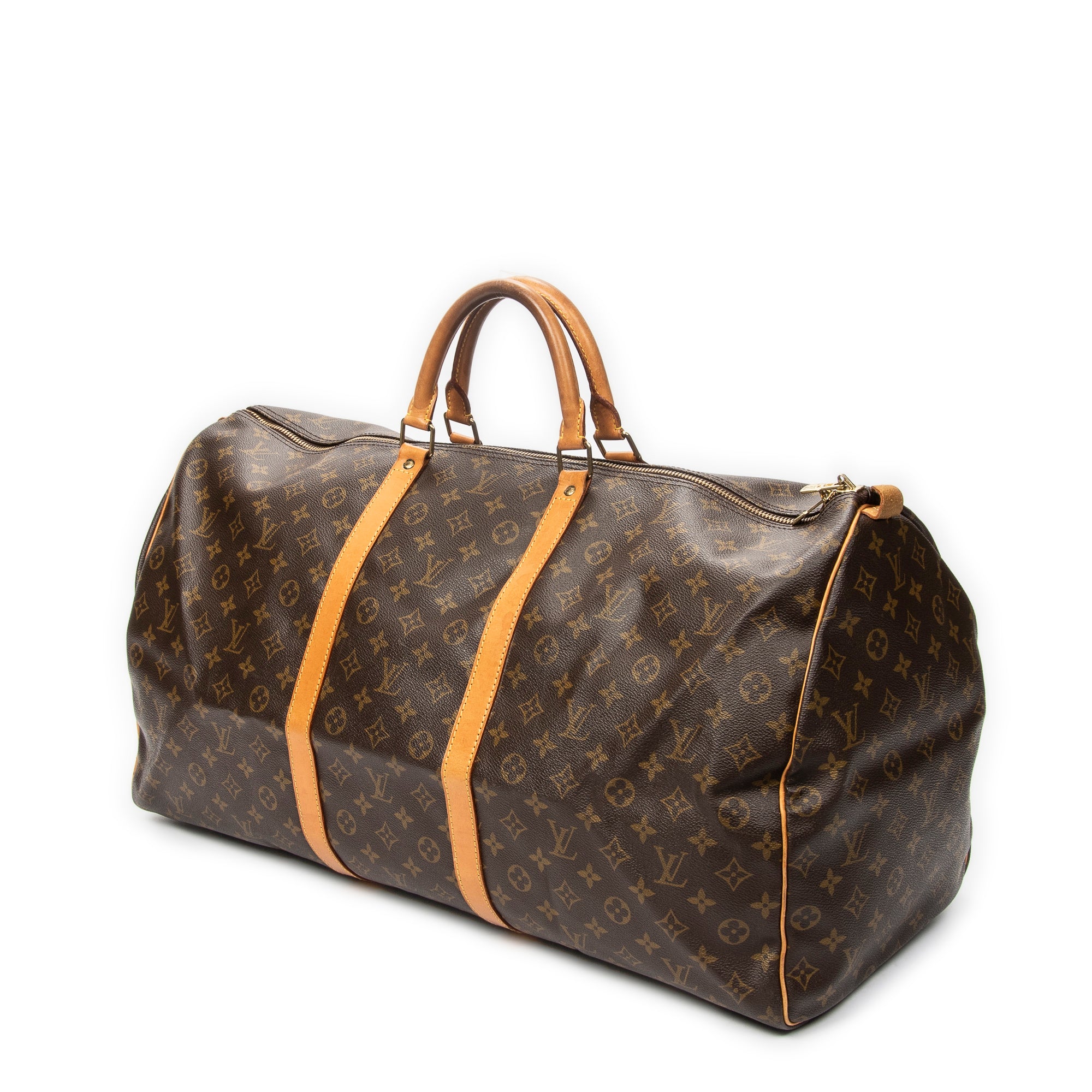 Travel Bag Keepall 60 Brown Monogram Canvas