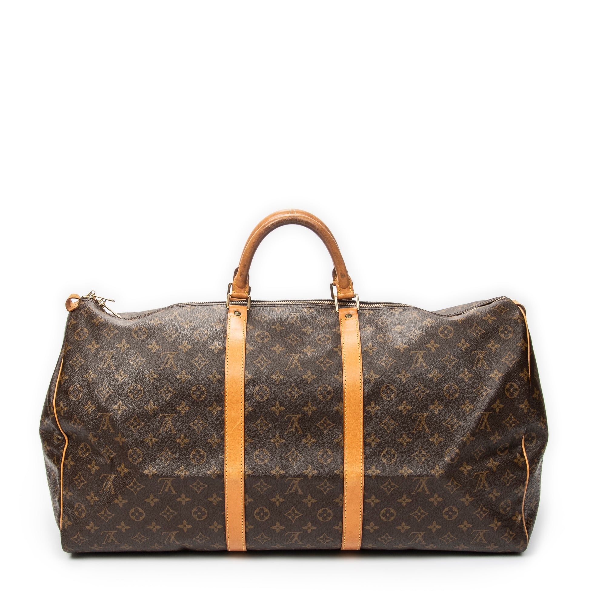 Travel Bag Keepall 60 Brown Monogram Canvas