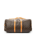 Travel Bag Keepall Bandouliere 55 Brown Monogram Canvas