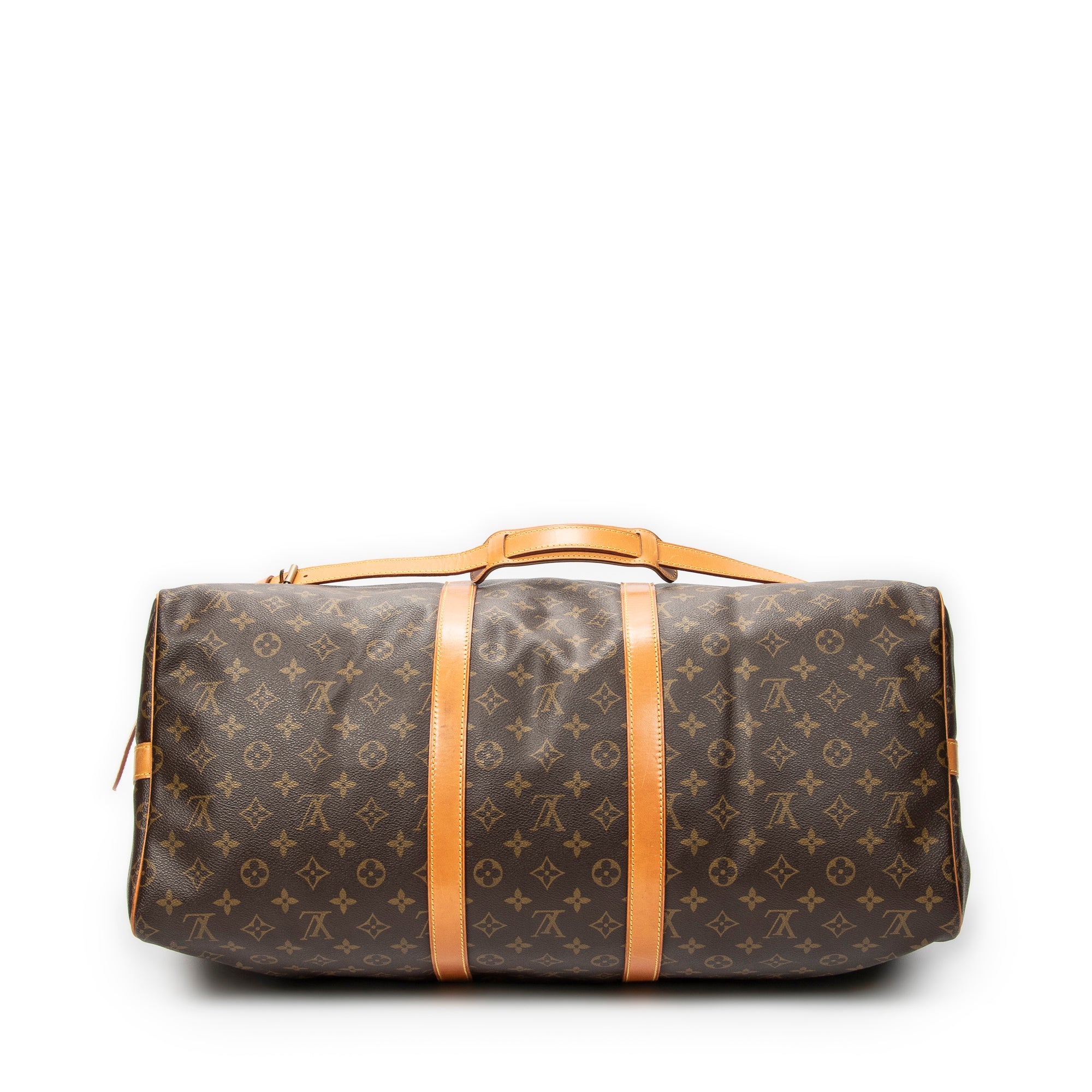 Travel Bag Keepall Bandouliere 55 Brown Monogram Canvas