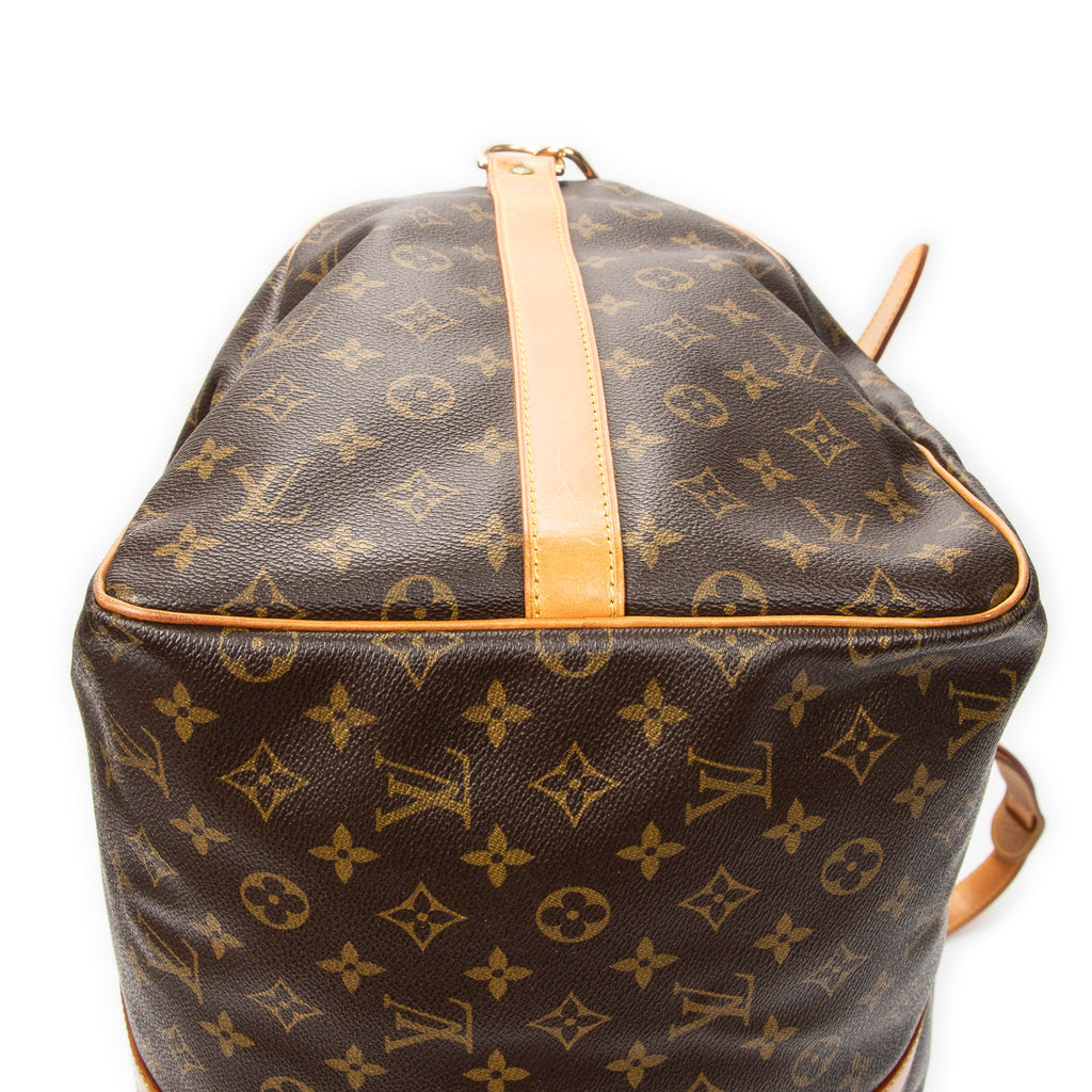 Travel Bag Keepall Bandouliere 55 Brown Monogram Canvas