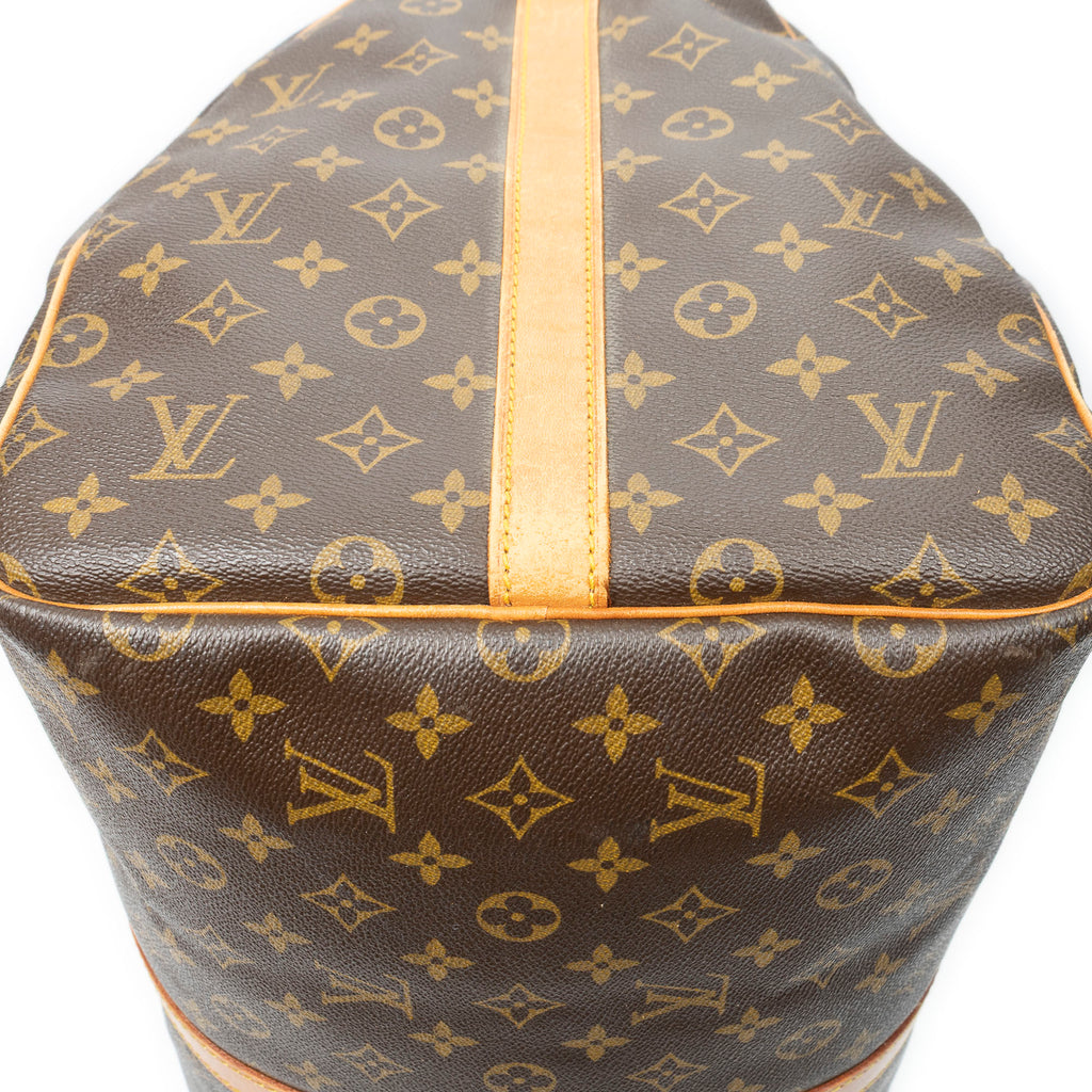 Travel Bag Keepall Bandouliere 55 Brown Monogram Canvas